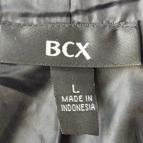 BCX Coat Black & White Plaid L Belted Statement Maximalist Art to Wear - Picture 8 of 10